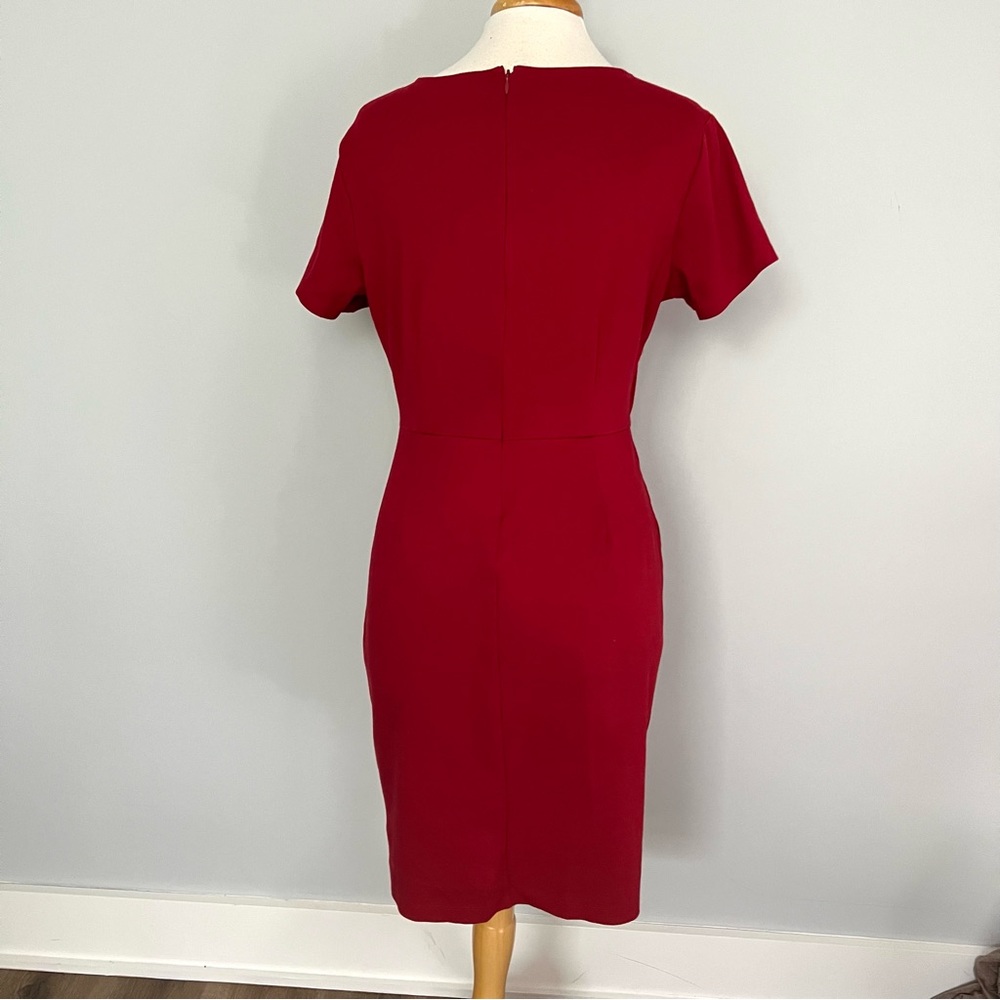 NWOT Old Navy Red Stretchy Short Sleeve Sheath Dress Size L - Picture 7 of 9